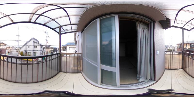 パノラマ画像バルコニー