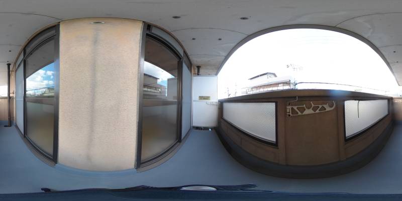 パノラマ画像バルコニー