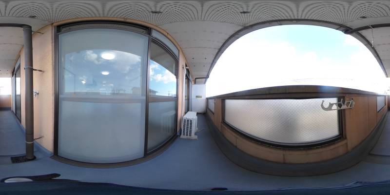 パノラマ画像バルコニー