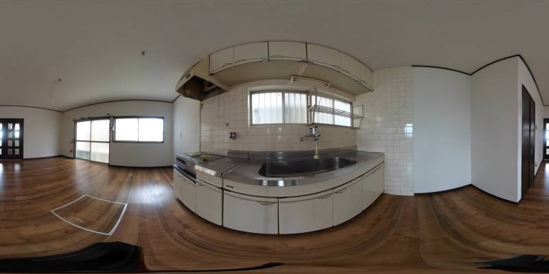 パノラマ画像キッチン