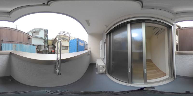 パノラマ画像バルコニー