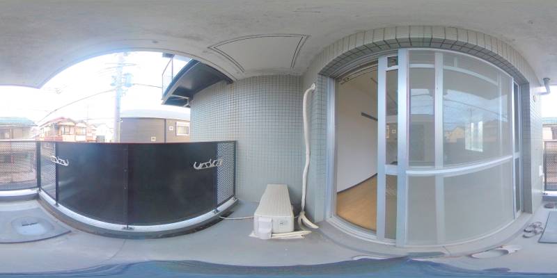 パノラマ画像バルコニー