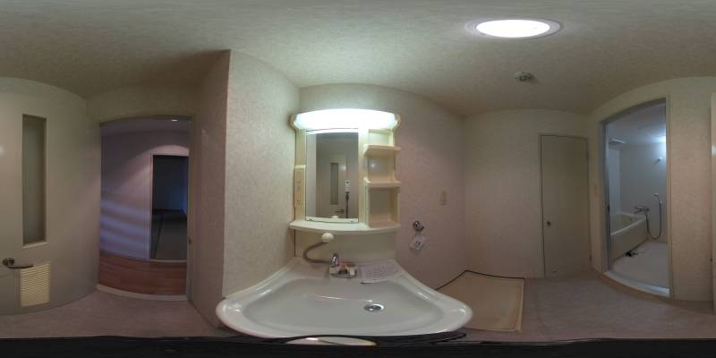 パノラマ画像洗面所