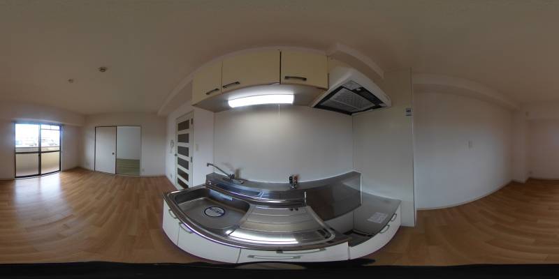 パノラマ画像キッチン