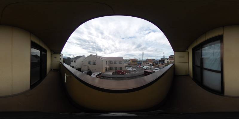 パノラマ画像バルコニー