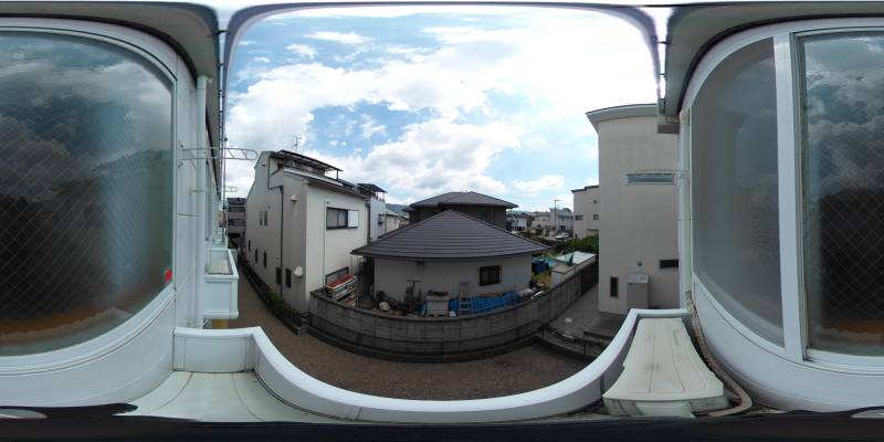パノラマ画像バルコニー