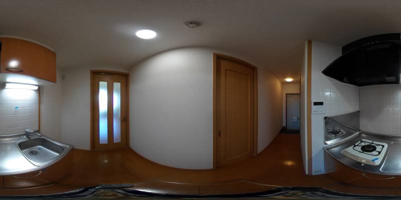 パノラマ画像キッチン