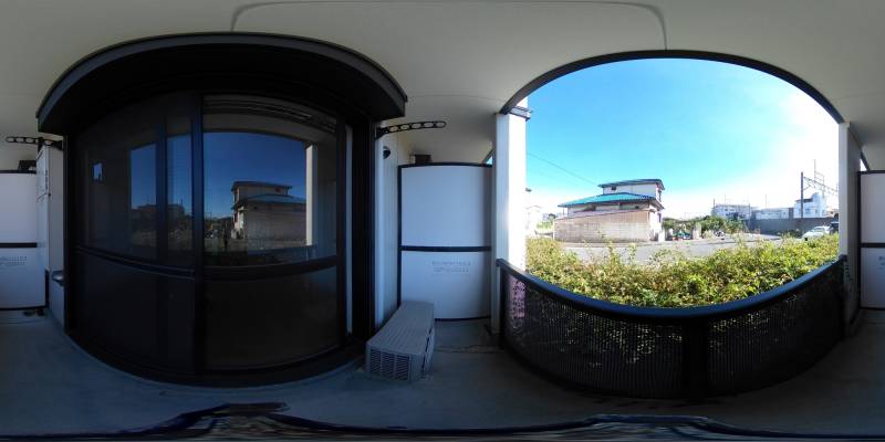 パノラマ画像バルコニー