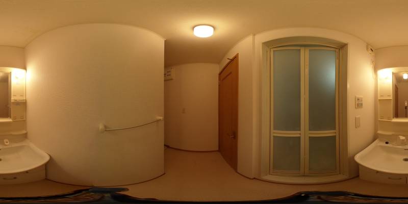 パノラマ画像洗面所