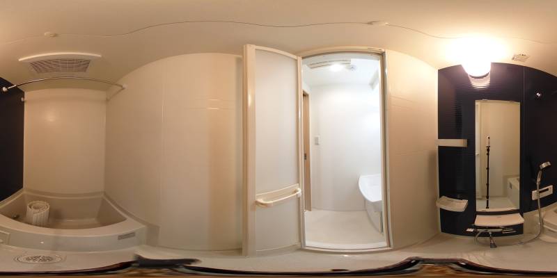 パノラマ画像バスルーム