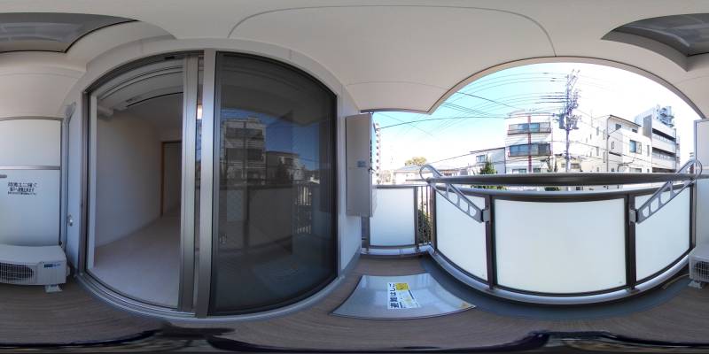 パノラマ画像バルコニー