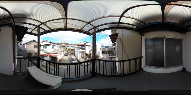 パノラマ画像バルコニー