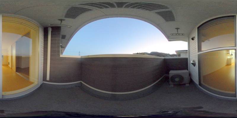 パノラマ画像バルコニー