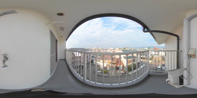 パノラマ画像バルコニー