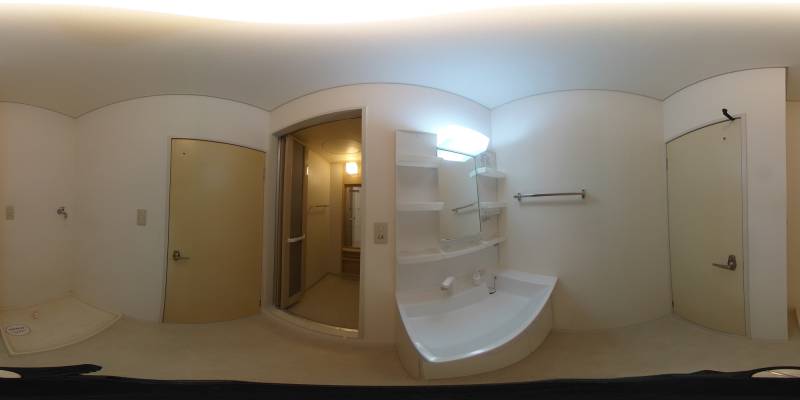 パノラマ画像洗面所