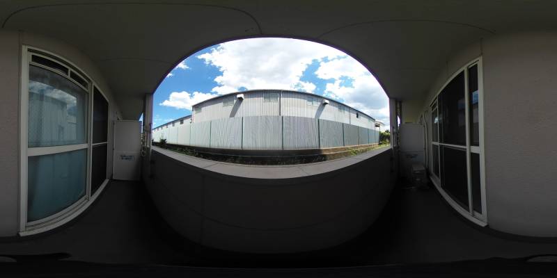 パノラマ画像バルコニー