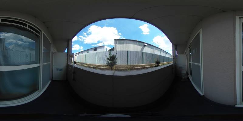 パノラマ画像バルコニー