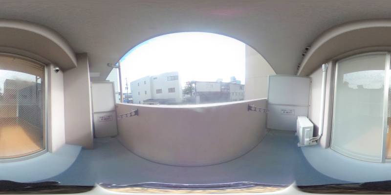 パノラマ画像バルコニー
