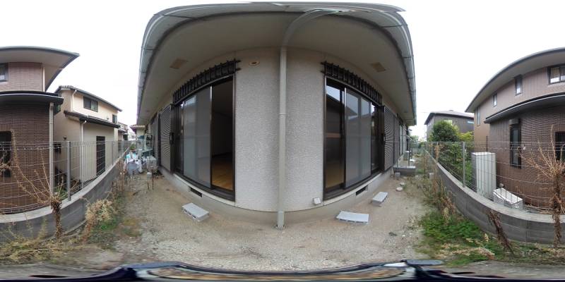 パノラマ画像庭