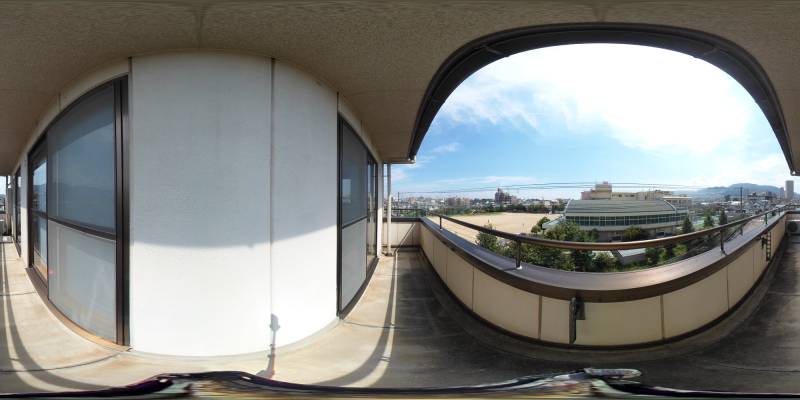 パノラマ画像バルコニー