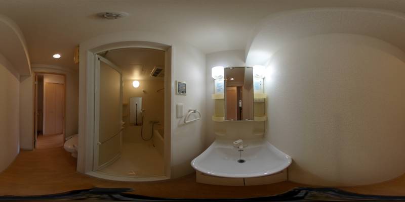 パノラマ画像洗面所