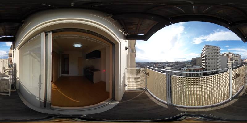 パノラマ画像バルコニー