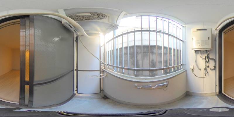 パノラマ画像バルコニー