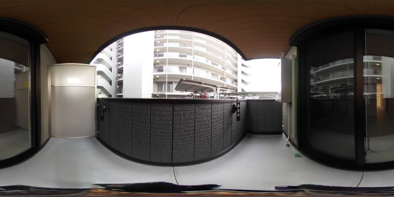 パノラマ画像バルコニー