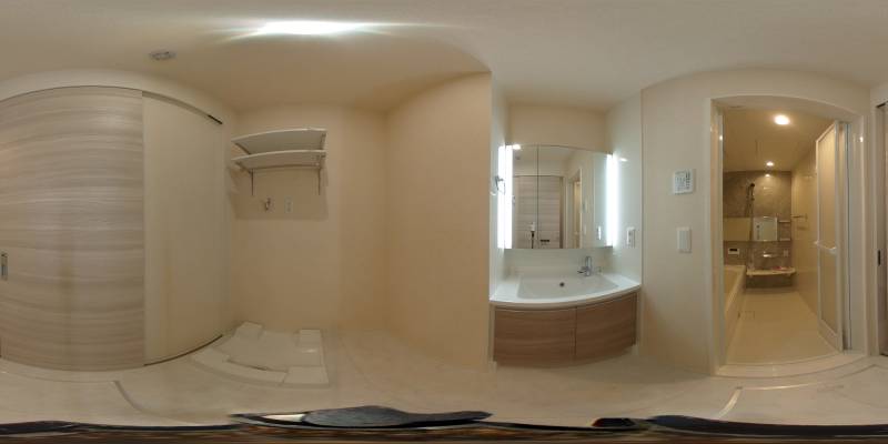 パノラマ画像洗面所