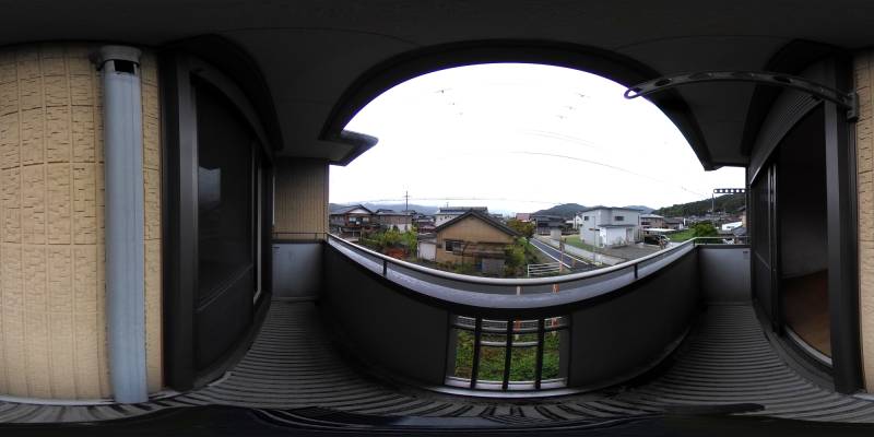 パノラマ画像バルコニー