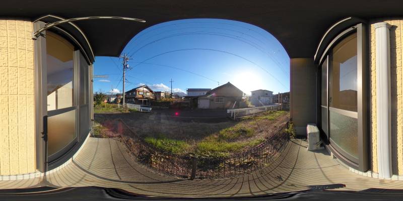 パノラマ画像バルコニー