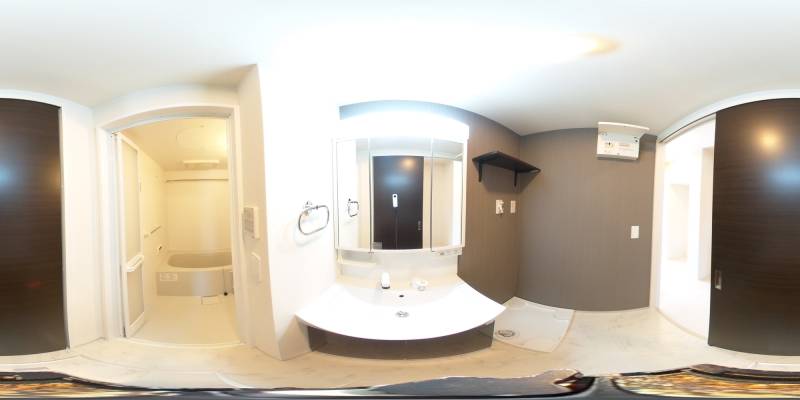 パノラマ画像洗面所