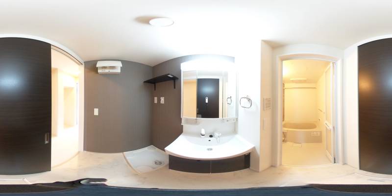 パノラマ画像洗面所