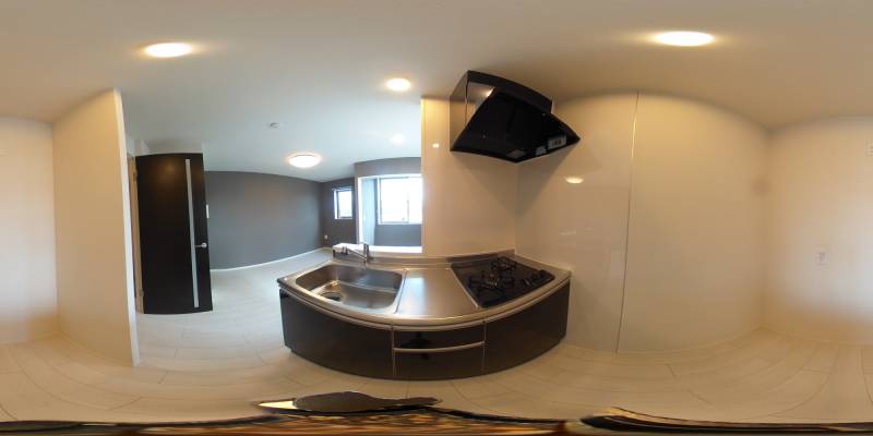 パノラマ画像キッチン