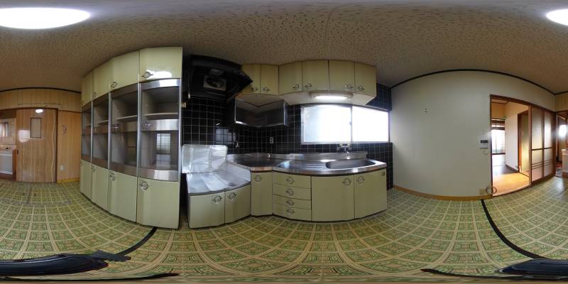 パノラマ画像キッチン