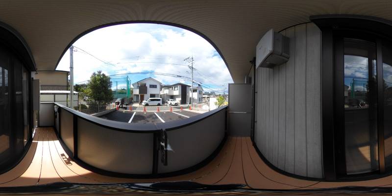 パノラマ画像バルコニー