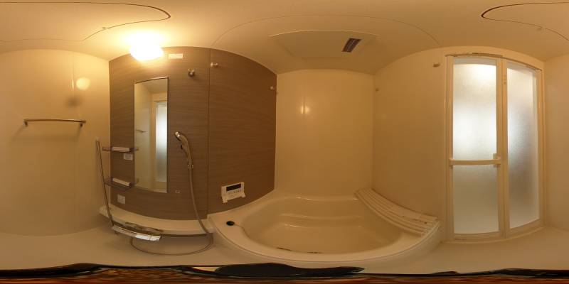 パノラマ画像バスルーム