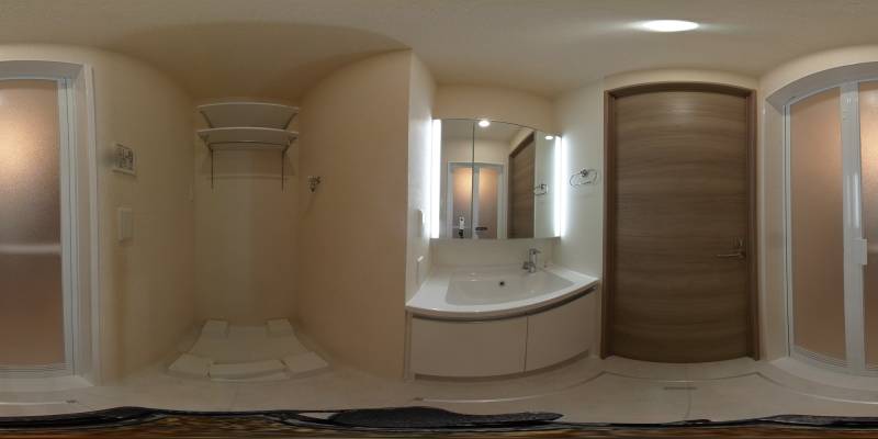 パノラマ画像洗面所