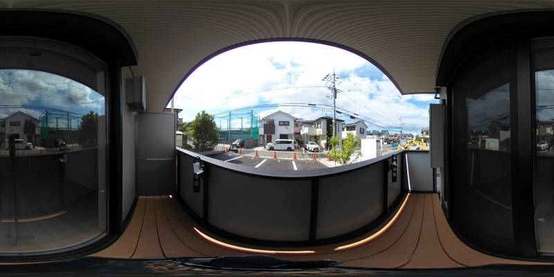 パノラマ画像バルコニー