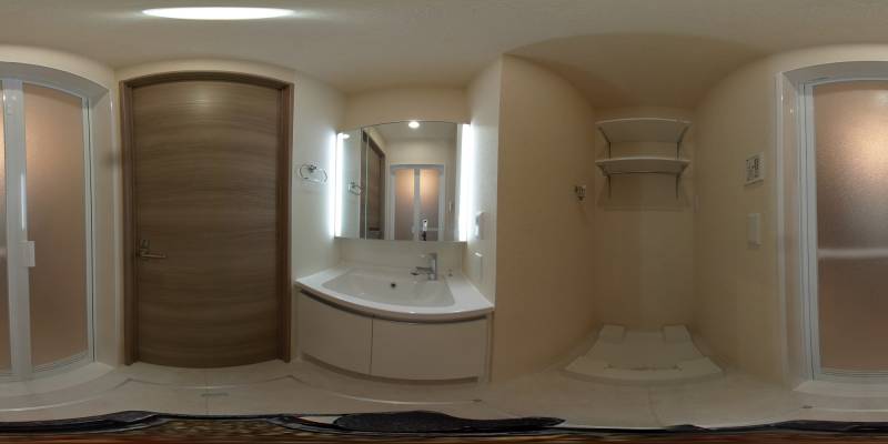 パノラマ画像洗面所