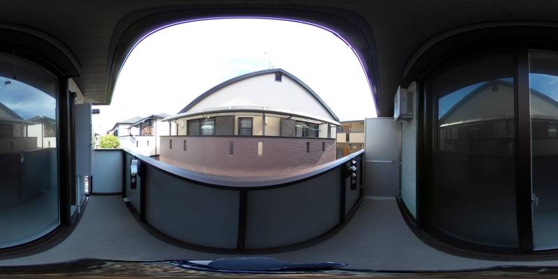 パノラマ画像バルコニー