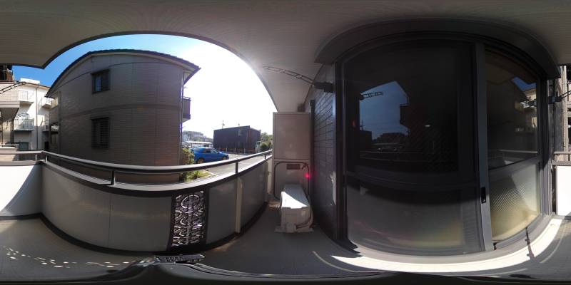 パノラマ画像バルコニー