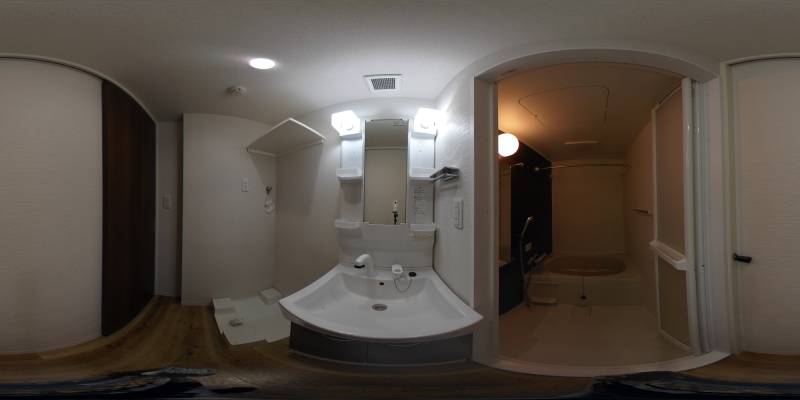 パノラマ画像洗面所