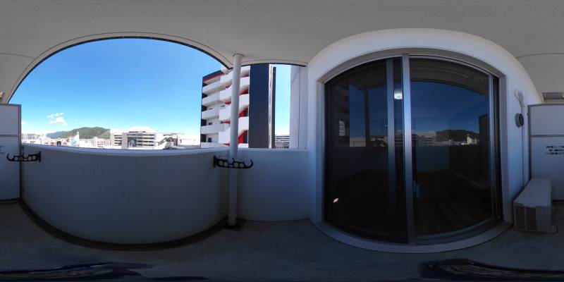 パノラマ画像バルコニー