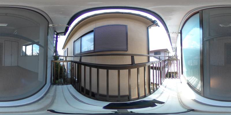 パノラマ画像バルコニー