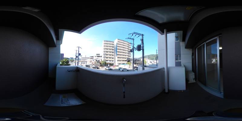 パノラマ画像バルコニー