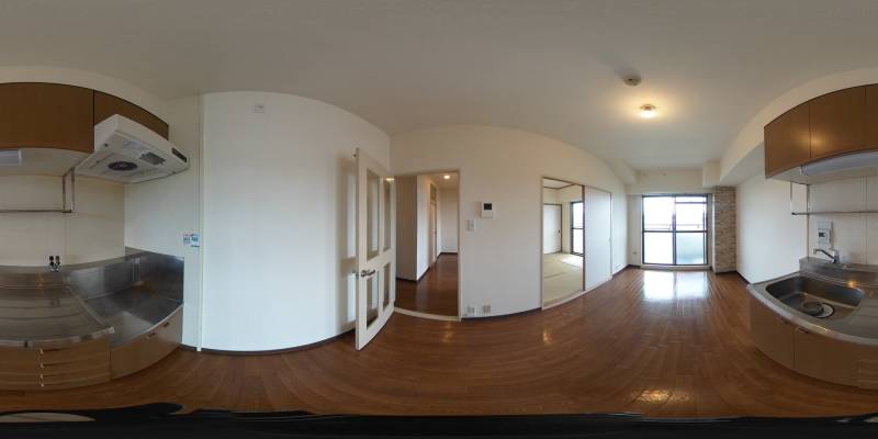 パノラマ画像キッチン