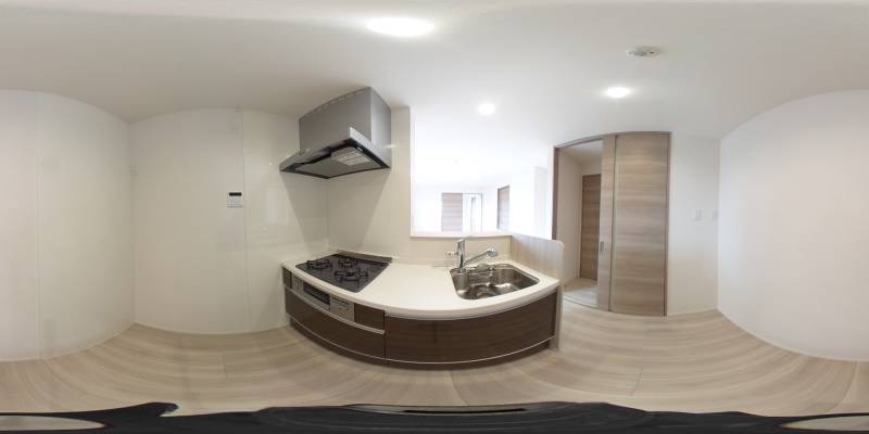 パノラマ画像キッチン