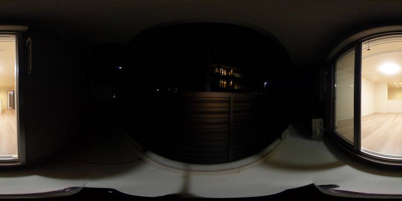 パノラマ画像バルコニー