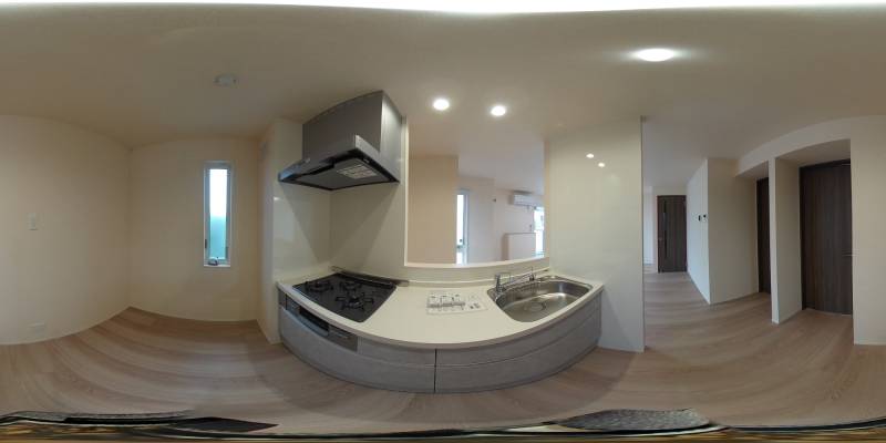 パノラマ画像キッチン